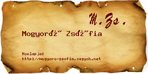 Mogyoró Zsófia névjegykártya